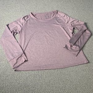 Body Glove Womens T-Shirt Size Large Purple Long Sleeves‎ Thumb Holes Pullover